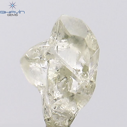 0.67 CT Rough Shape Natural Diamond White Color SI1 Clarity (6.72 MM)