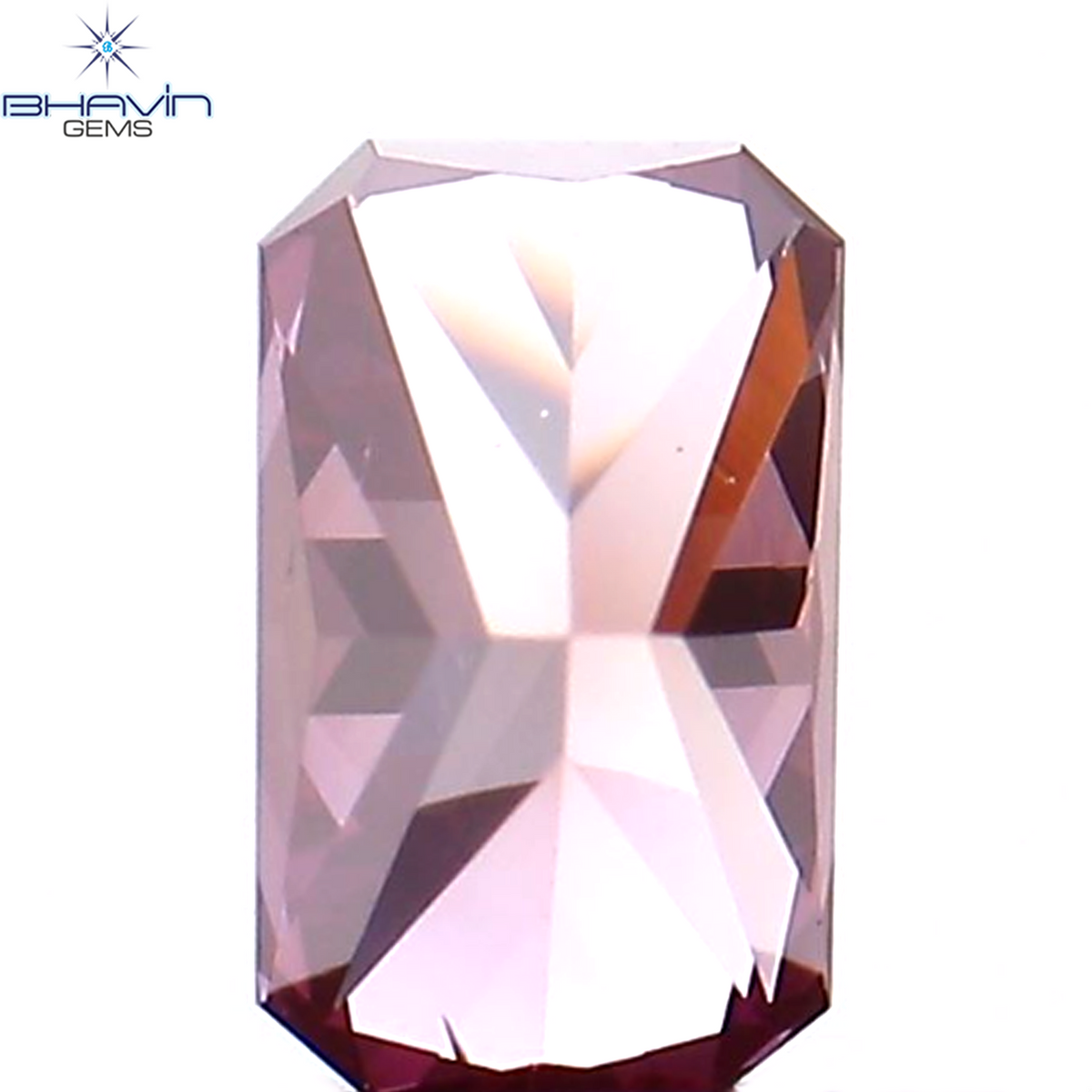 0.25 CT Natural Radiant Diamond Enhanced Pink Color Clarity VS1 (4.55 MM)