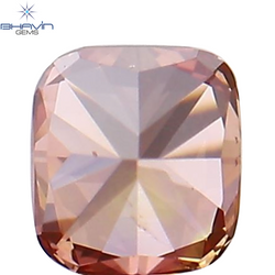 0.09 CT Cushion Shape Natural Diamond Pink Color SI1 Clarity (2.69 MM)