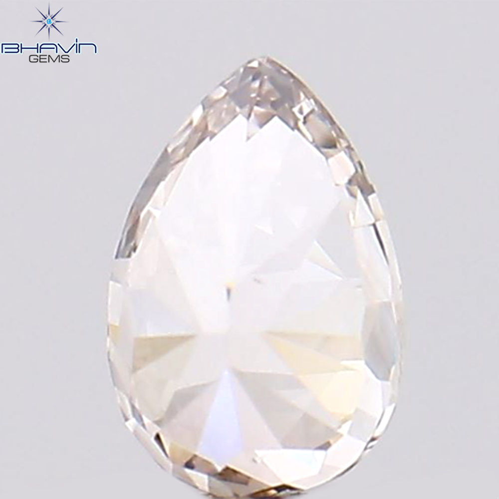 0.17 CT Pear Shape Natural Diamond Pink Color VS1 Clarity (4.06 MM)