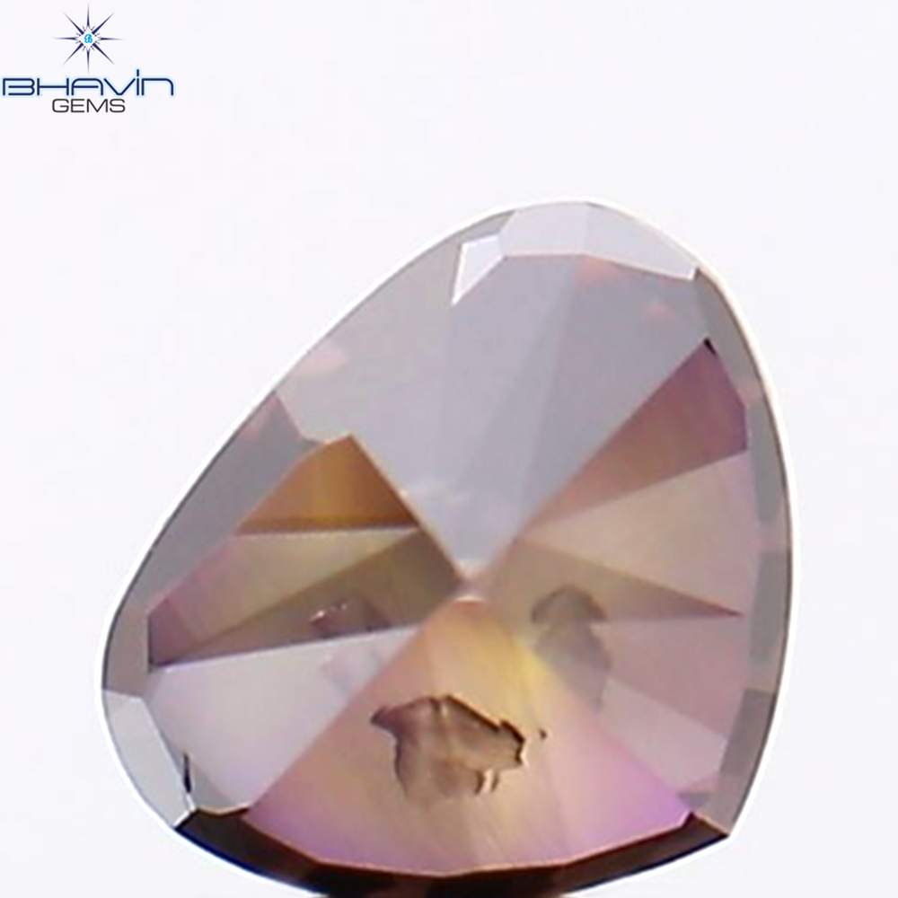0.49 CT ハート シェイプ ピンク カラー ナチュラル ルース ダイヤモンド I1 クラリティ (4.00 MM)
