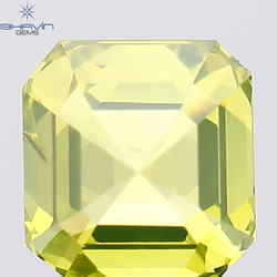 1.01 CT Asscher Shape Natural Diamond Green Color SI1 Clarity (5.40 MM)