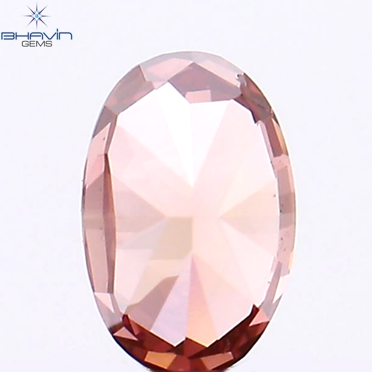 0.21 CT Natural Oval Diamond Enhanced Pink Color Clarity VS2 (4.37 MM)