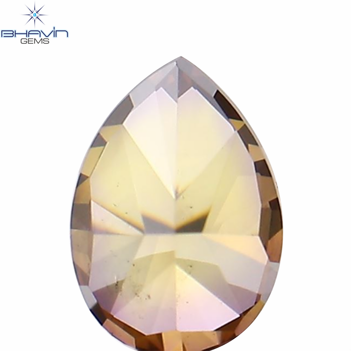 0.28 CT ペアシェイプ ナチュラル ダイヤモンド ピンク色 SI1 クラリティ (4.65 MM)
