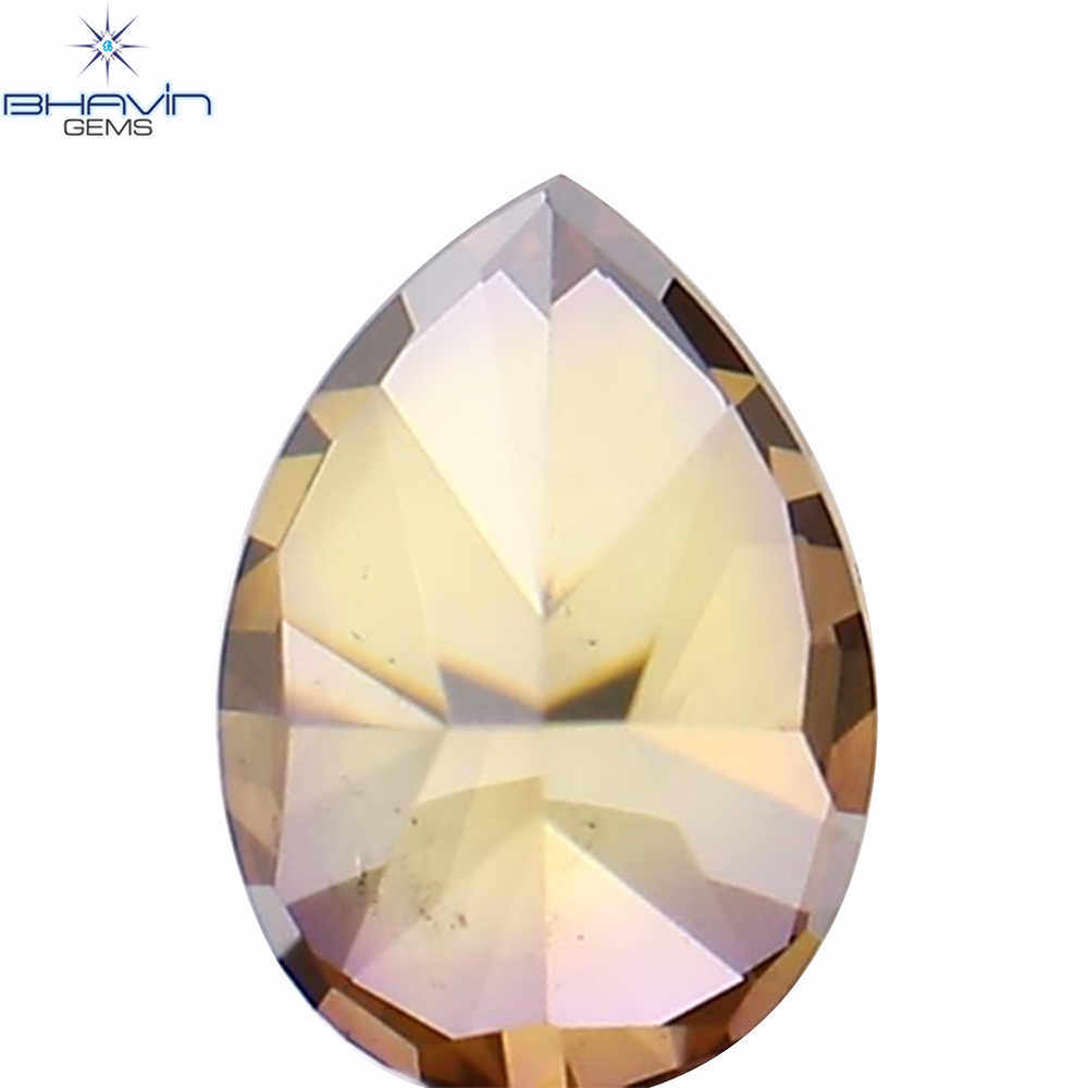 0.28 CT Pear Shape Natural Diamond Pink Color SI1 Clarity (4.65 MM)