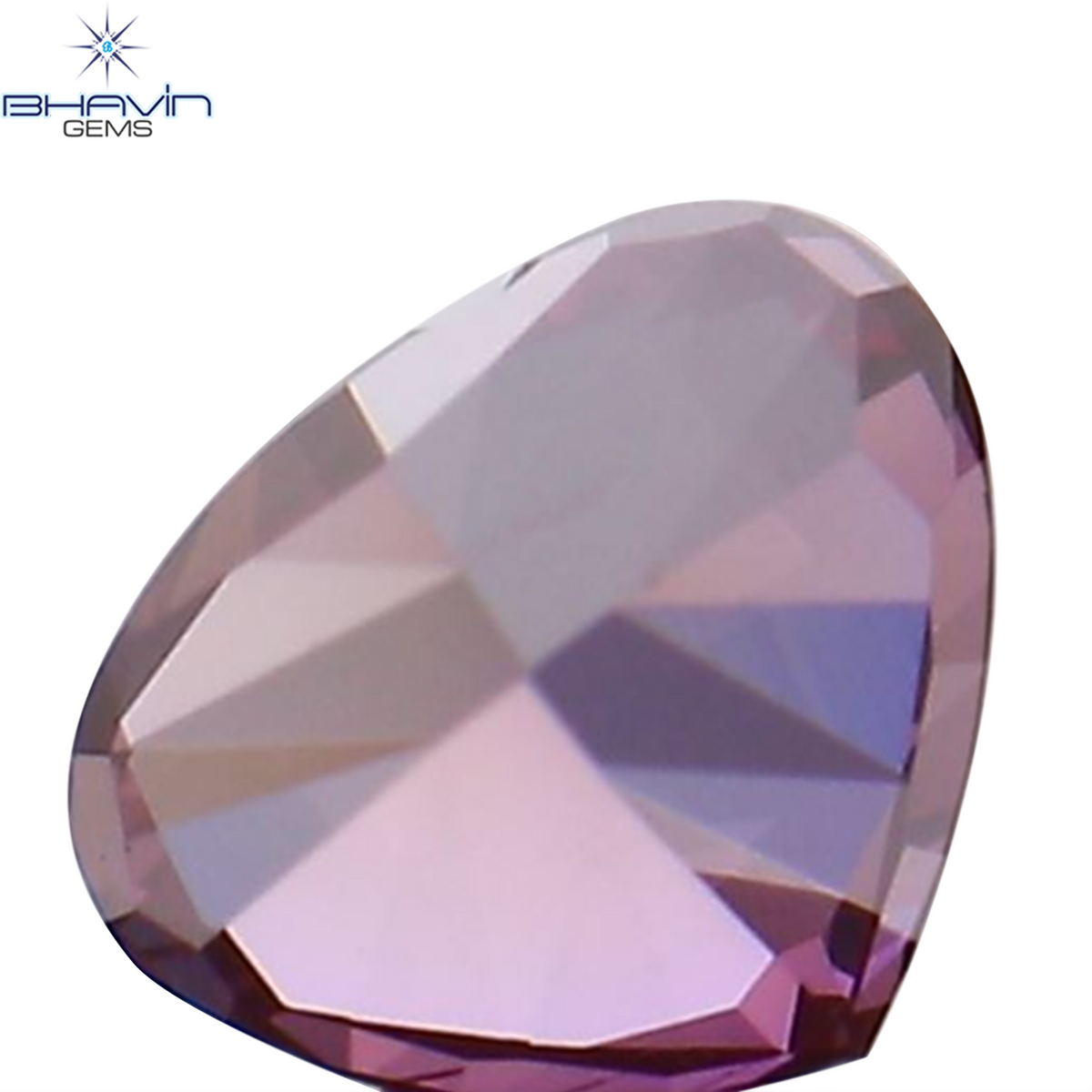0.14 CT Natural Heart Diamond Enhanced Pink Color Clarity VS2 (3.66 MM)