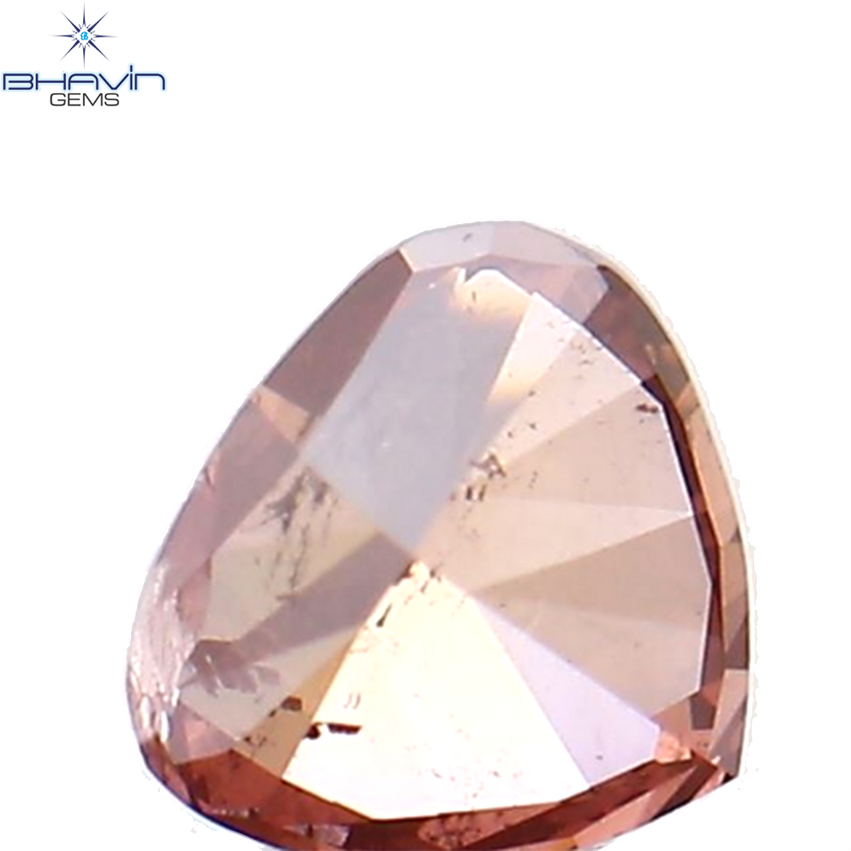 0.14 CT ハートシェイプ エンハンスト ピンク カラー ナチュラル ルース ダイヤモンド SI2 クラリティ (3.38 MM)