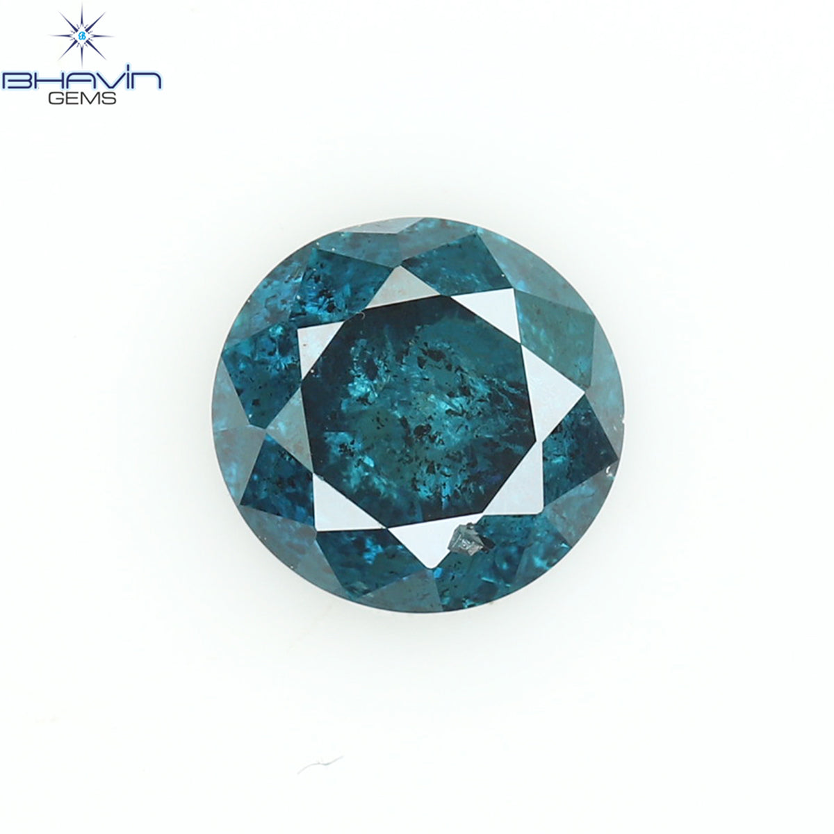 0.25 CT Natural Round Diamond Enhanced Blue Color Clarity I3 (3.79 MM)