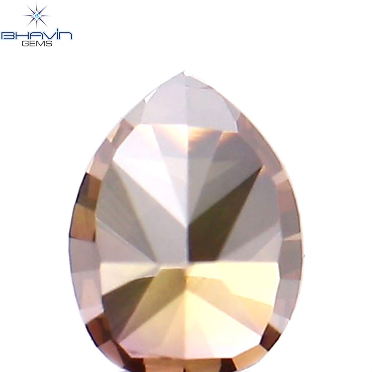0.25 CT Natural Pear Diamond Enhanced Pink Color Clarity VS1 (4.05 MM)