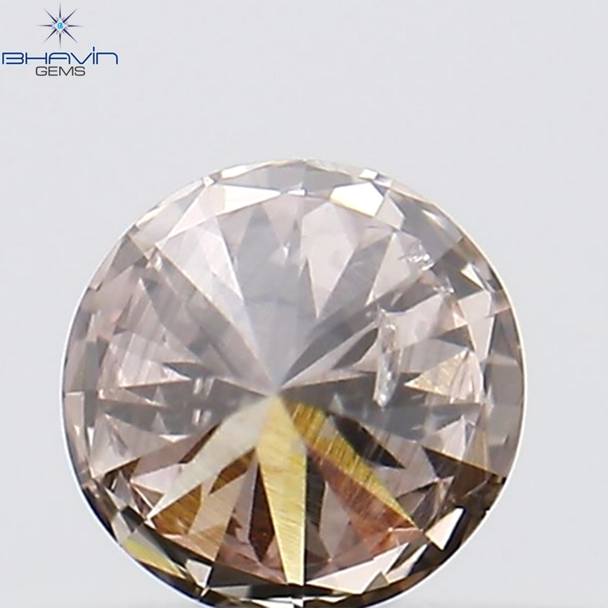 0.16 CT Natural Round Diamond Pink Color Clarity SI1 (3.66 MM)