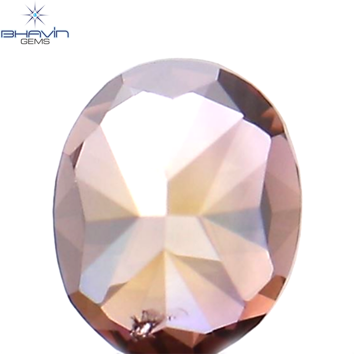 0.19 CT Natural Oval Diamond Enhanced Pink Color Clarity VS2 (3.17 MM)