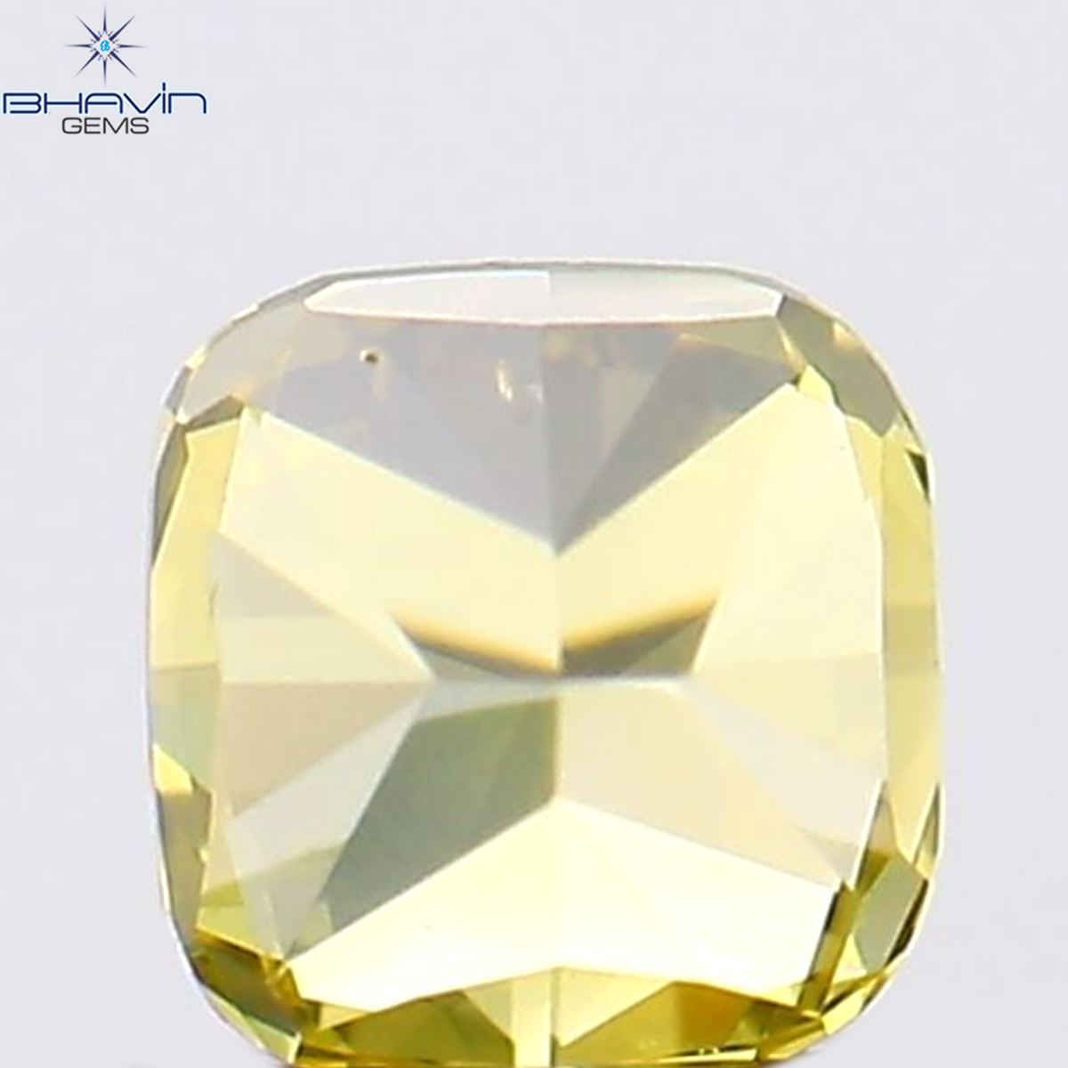 0.17 CT Natural Cushion Diamond Enhanced Yellow Color Clarity VS2 (3.04 MM)