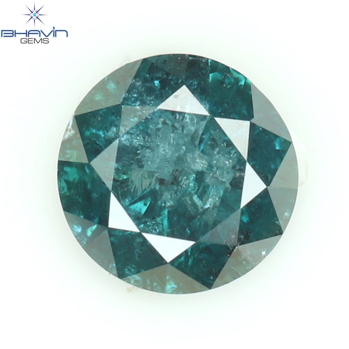 0.25 CT Natural Round Diamond Enhanced Blue Color Clarity I3 (3.94 MM)