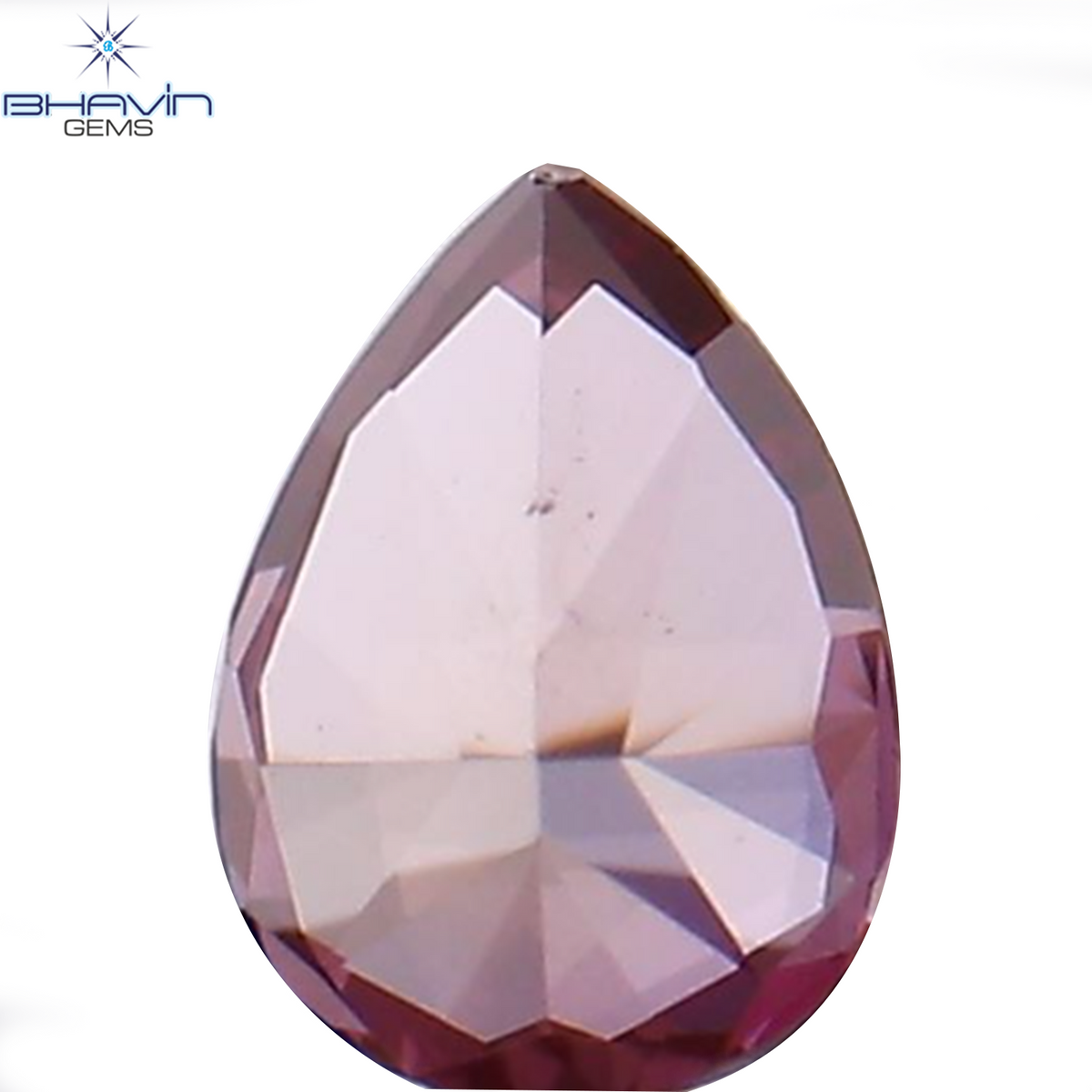 0.08 CT Natural Pear Diamond Enhanced Pink Color Clarity VS2 (3.35 MM)