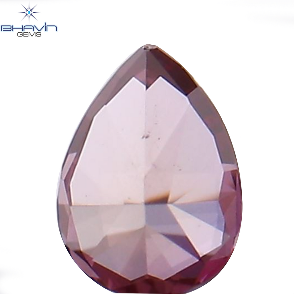0.08 CT Pear Shape Natural Diamond Pink Color VS2 Clarity (3.35 MM)