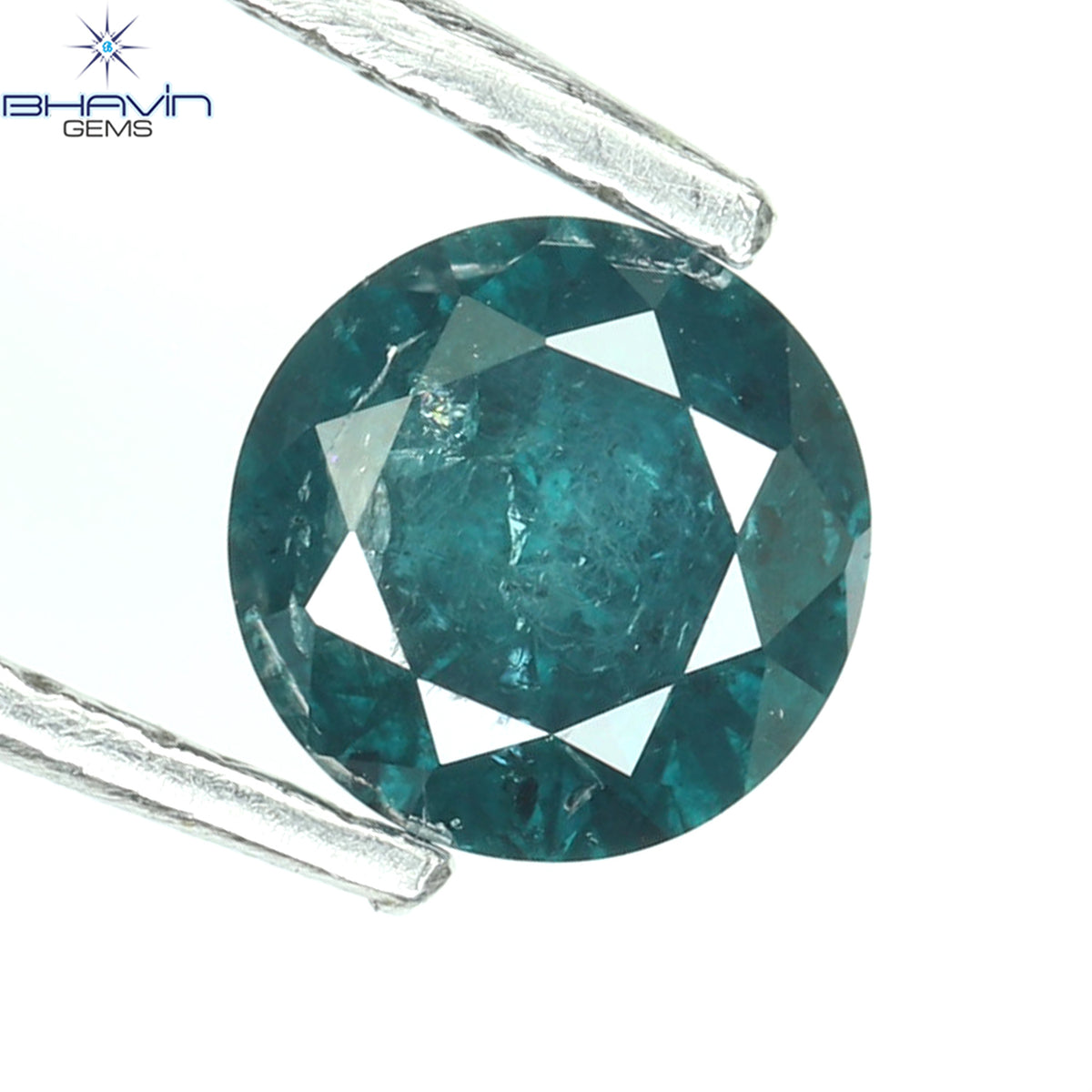 0.32 CT ラウンド ダイヤモンド ナチュラル ルース ダイヤモンド ブルー カラー I3 クラリティ (4.35 MM)