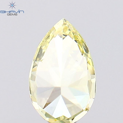 0.29 CT Pear Shape Natural Diamond Yellow Color VS1 Clarity (5.18 MM)