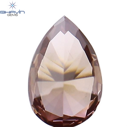 0.10 CT Pear Shape Natural Diamond Pink Color VS1 Clarity (3.49 MM)