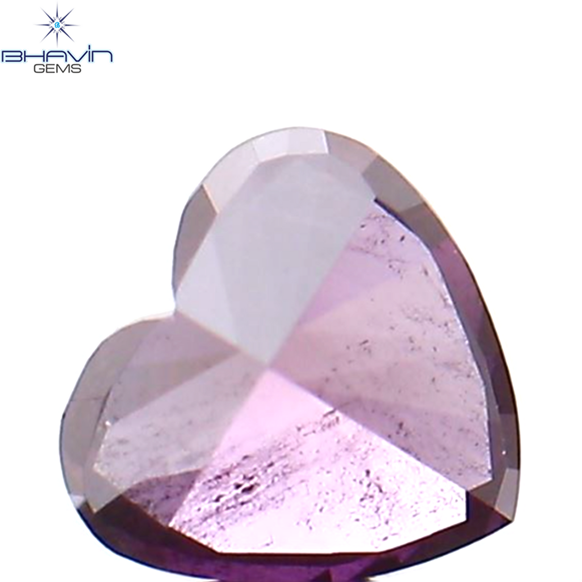 0.14 CT ハート シェイプ エンハンスト ピンク カラー ナチュラル ルース ダイヤモンド SI2 クラリティ (3.40 MM)