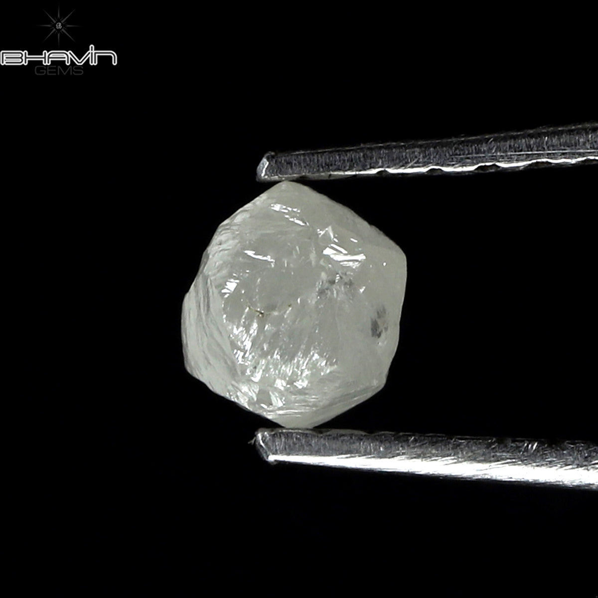 1.68 CT/3 Pcs Natural Rough Diamond Black & White Color Clarity I3 (5.24 MM)