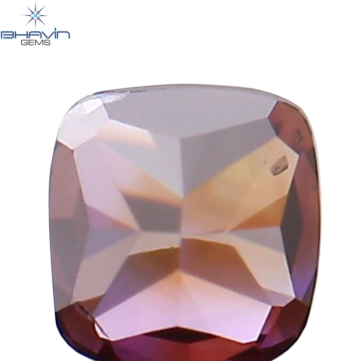 0.19 CT Natural Cushion Diamond Enhanced Pink Color Clarity VS2 (3.05 MM)
