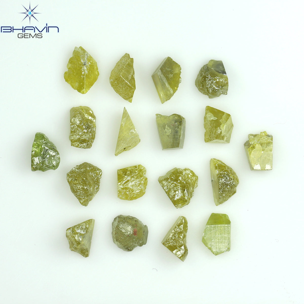 4.87 CT/18 ピース ミックス カラー イエロー ダイヤモンド ナチュラル ルース ダイヤモンド I3 クラリティ (3.64 MM)