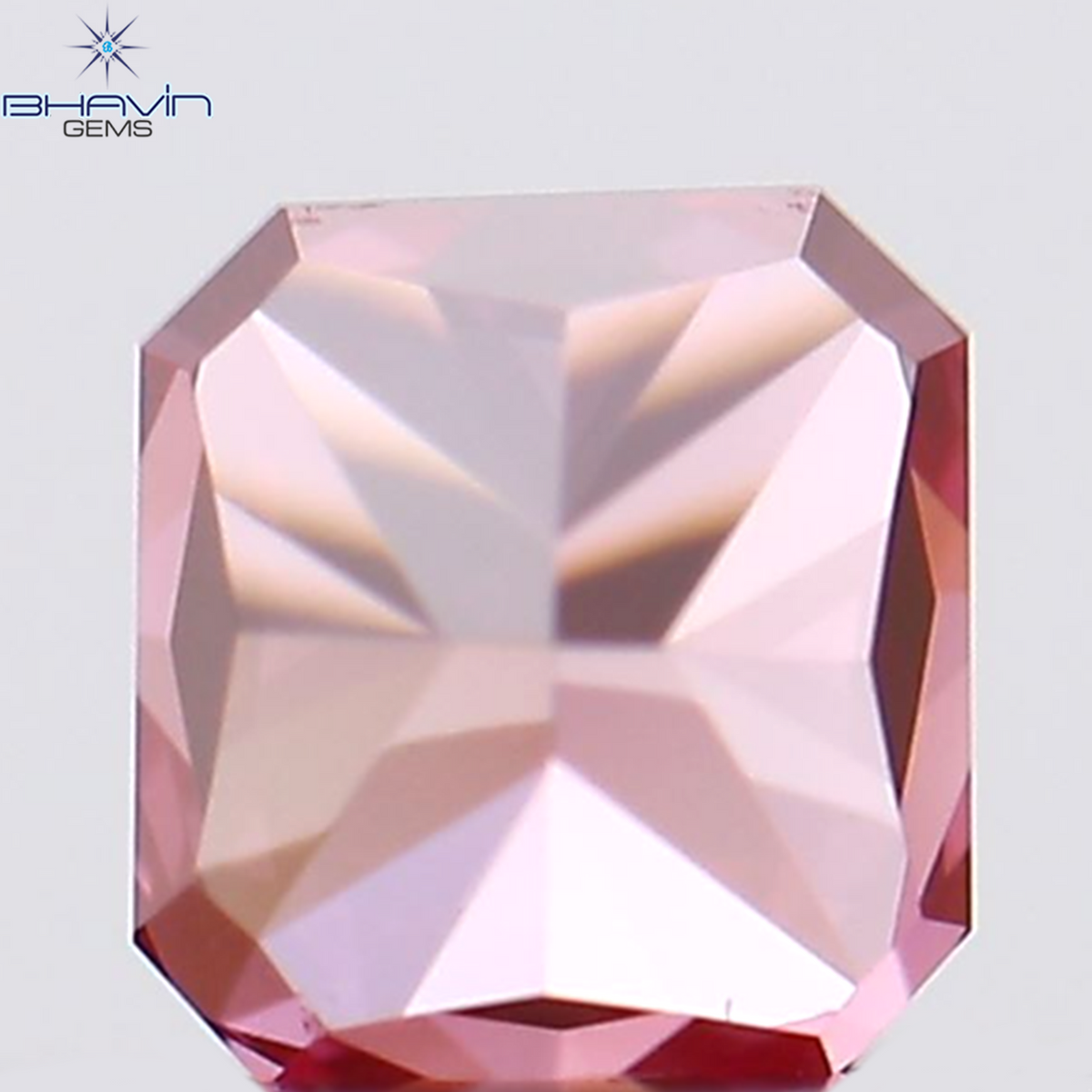0.18 CT Natural Radiant Diamond Enhanced Pink Color Clarity VS1 (3.08 MM)