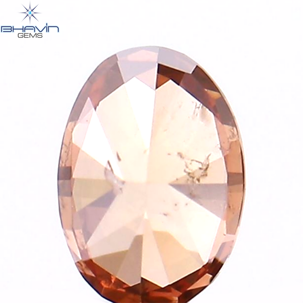 0.23 CT オーバルシェイプ 天然ダイヤモンド 強化ピンク色 SI1 クラリティ (4.40 MM)