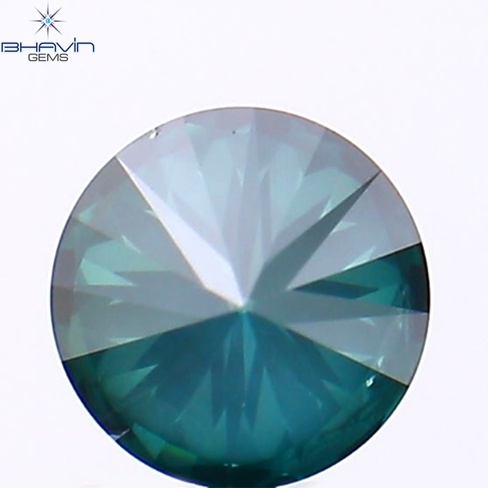 0.45 CT Natural Round Diamond Enhanced Blue Color Clarity SI2 (4.75 MM)