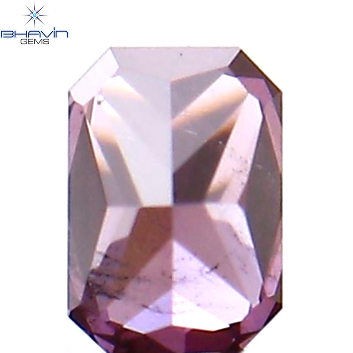 0.08 CT Natural Radiant Diamond Enhanced Pink Color Clarity VS1 (2.83 MM)