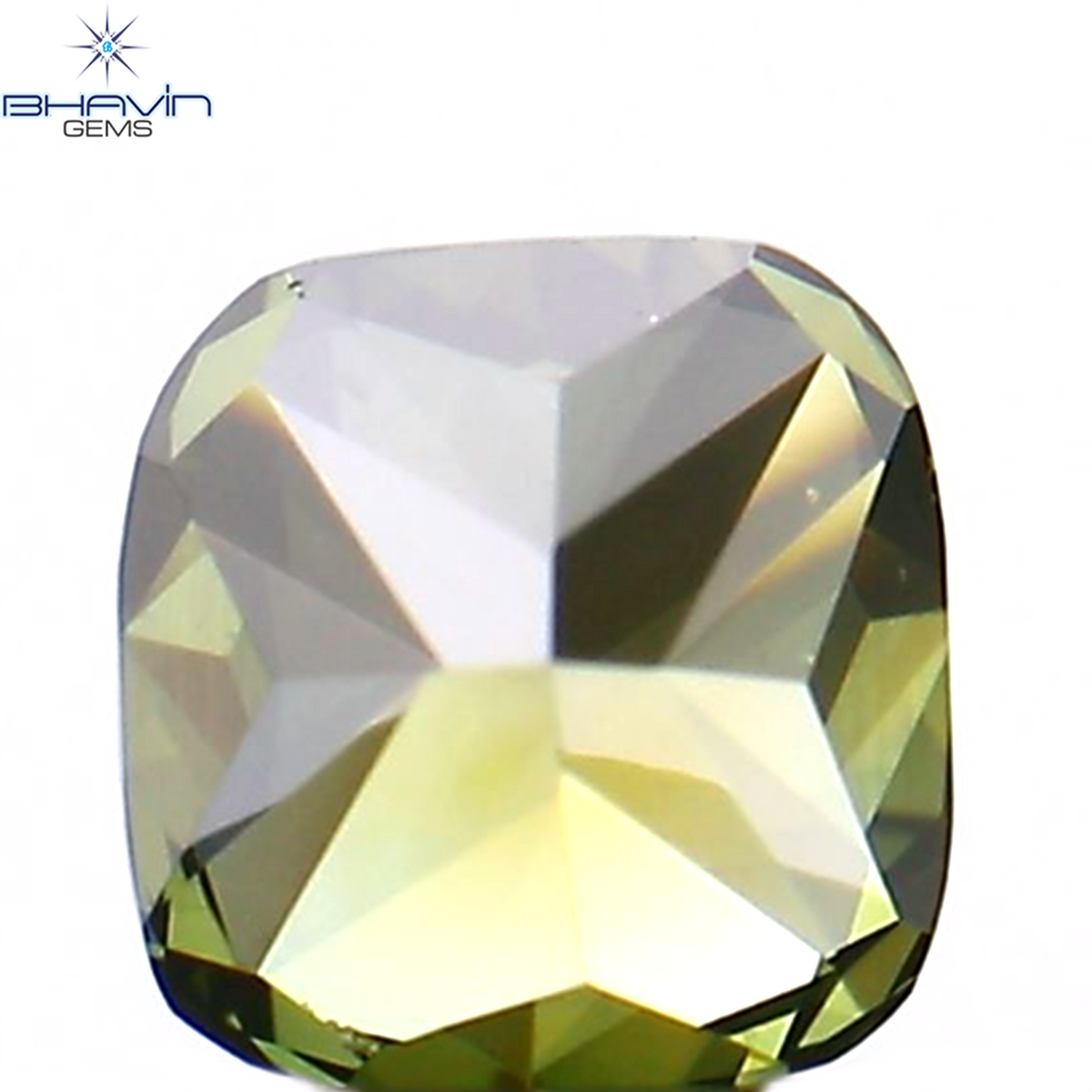 0.23 CT クッション シェイプ ナチュラル ルース ダイヤモンド 強化グリーン カラー VS1 クラリティ (3.40 MM)