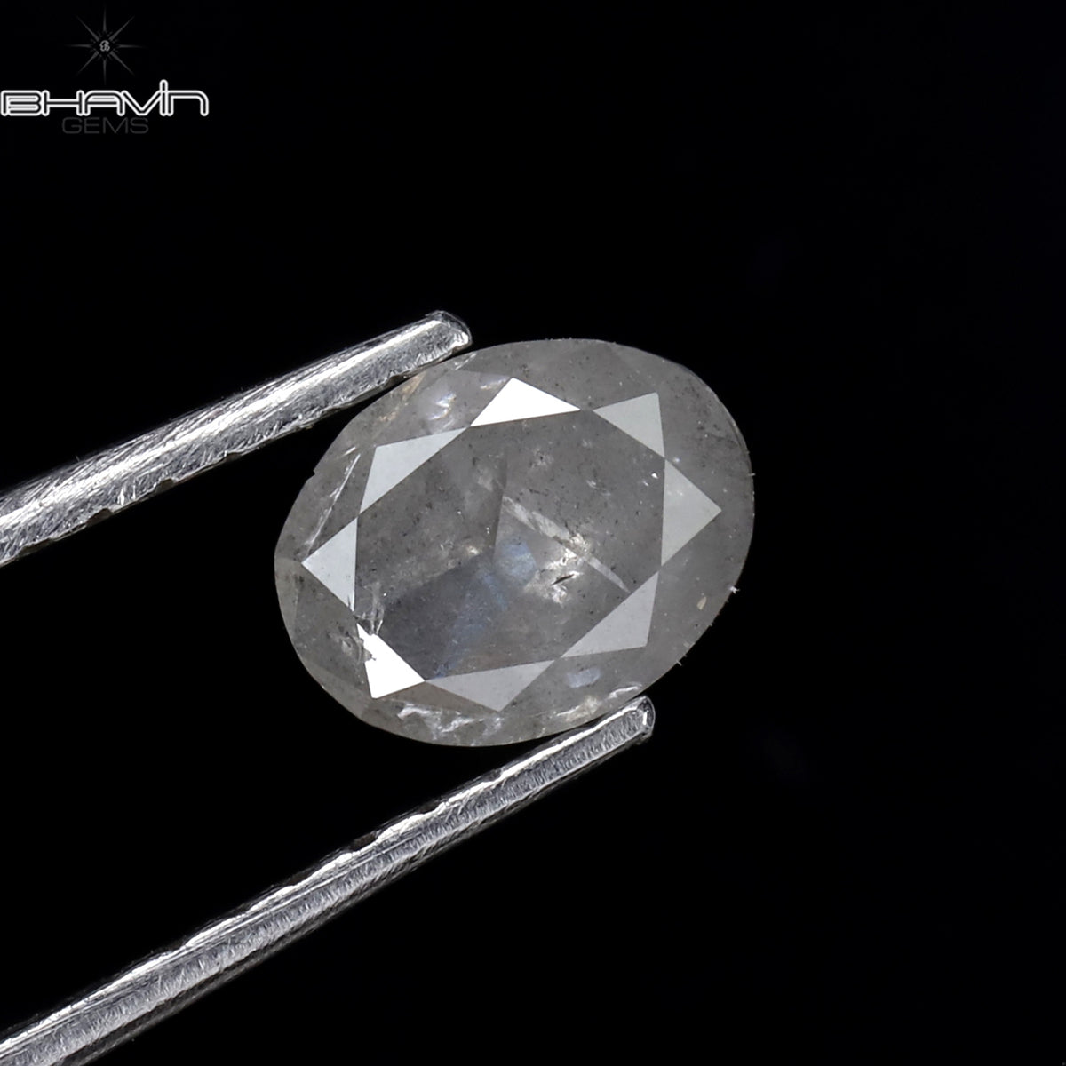 0.72 CT Natural Oval Diamond White Milky Color Clarity I3 (6.15 MM)