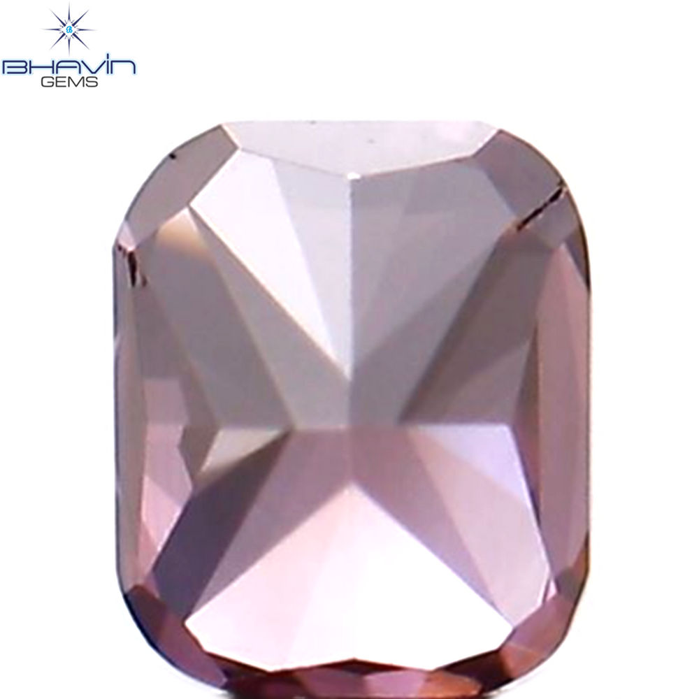 0.08 CT Cushion Shape Natural Loose Diamond Enhanced Pink Color VS2 Clarity (2.45 MM)