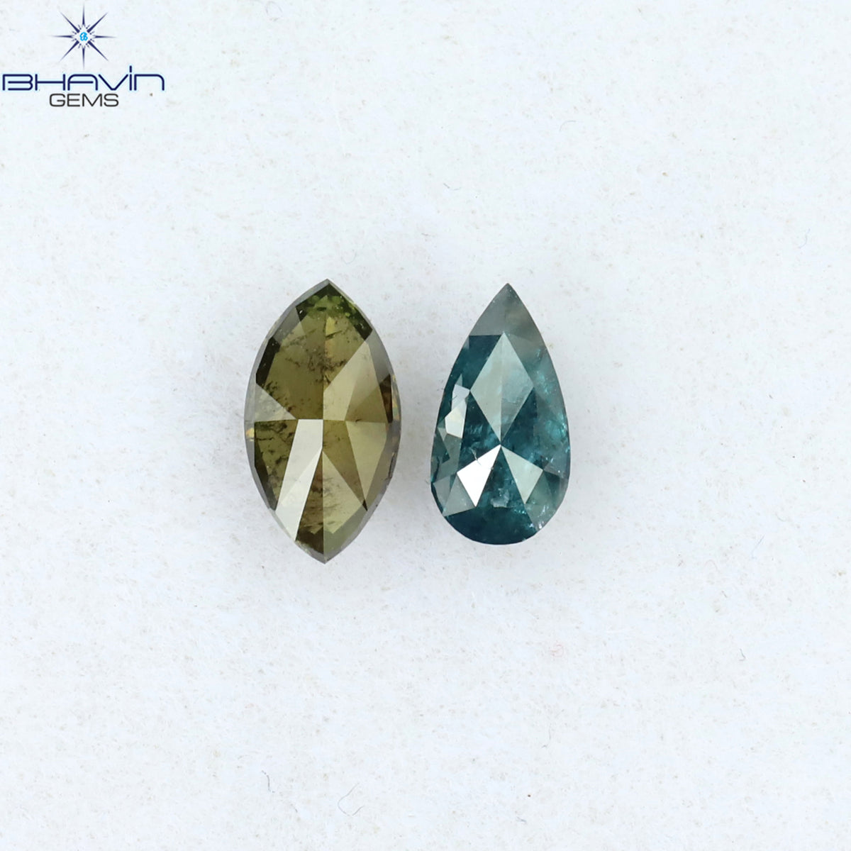 0.29 CT/14 PCS ミックス ダイヤモンド 天然ダイヤモンド ブルー ダイヤモンド SI クラリティ (2.35 MM)