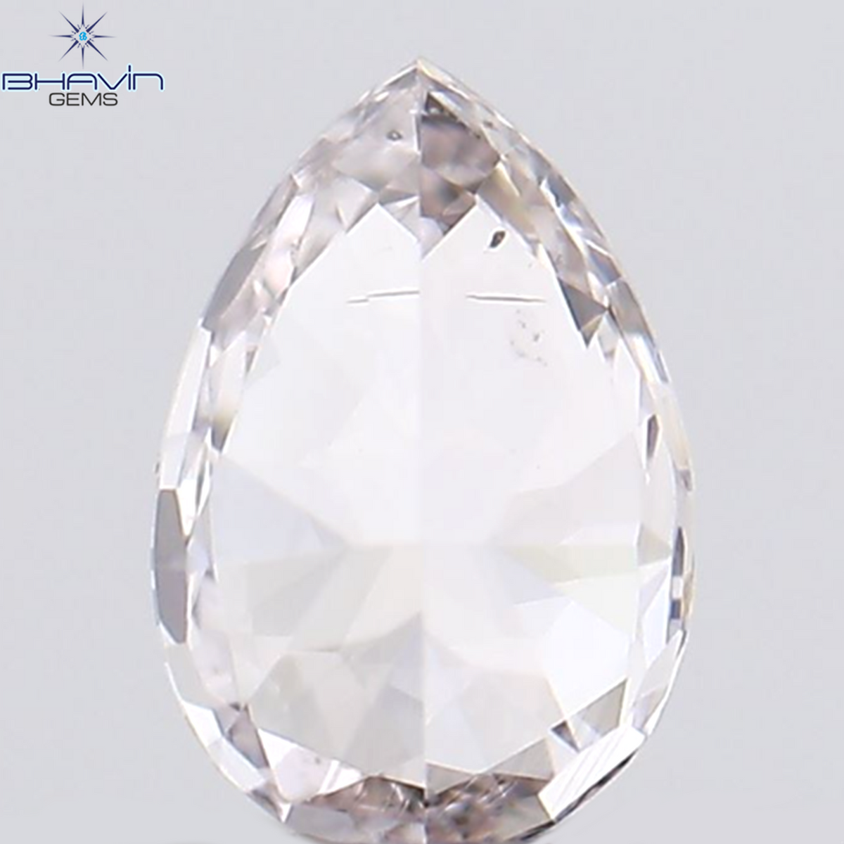 0.12 CT ペアシェイプ ナチュラル ダイヤモンド ピンク色 SI2 クラリティ (3.99 MM)
