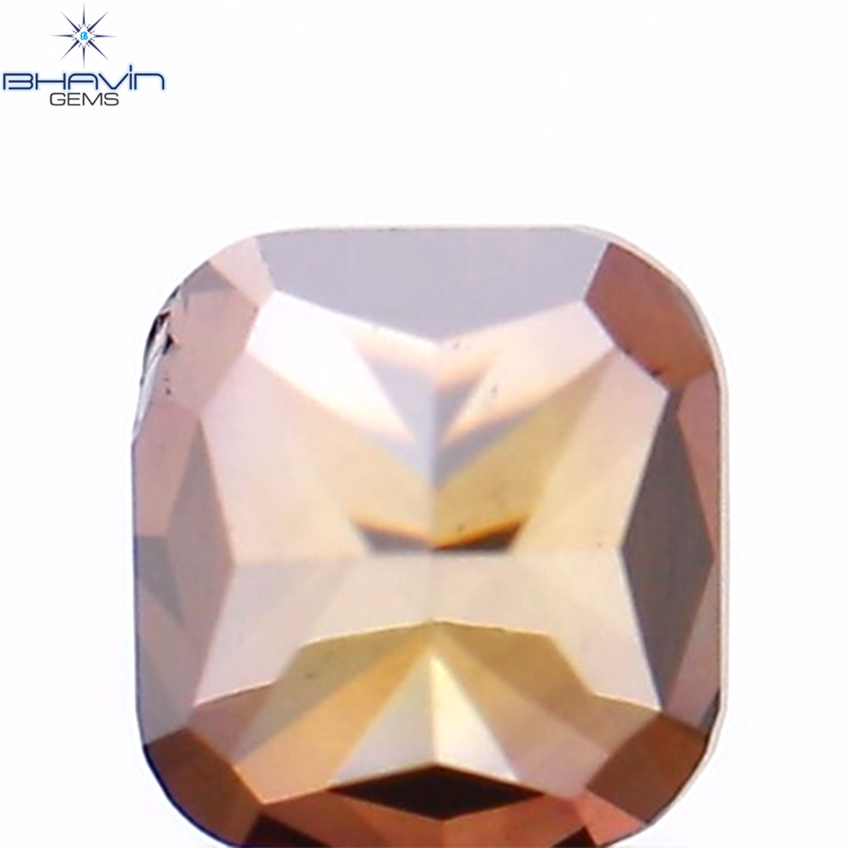 0.25 CT クッション シェイプ ナチュラル ルース ダイヤモンド 強化ピンク色 VS1 クラリティ (3.24 MM)