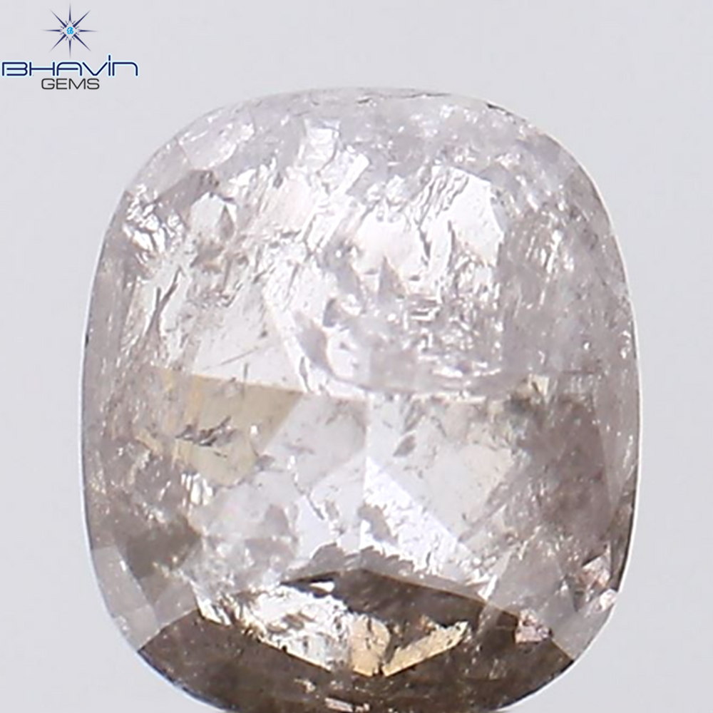 1.07 CT Cushion Shape Natural Diamond Pink Color I3 Clarity (6.46 MM)
