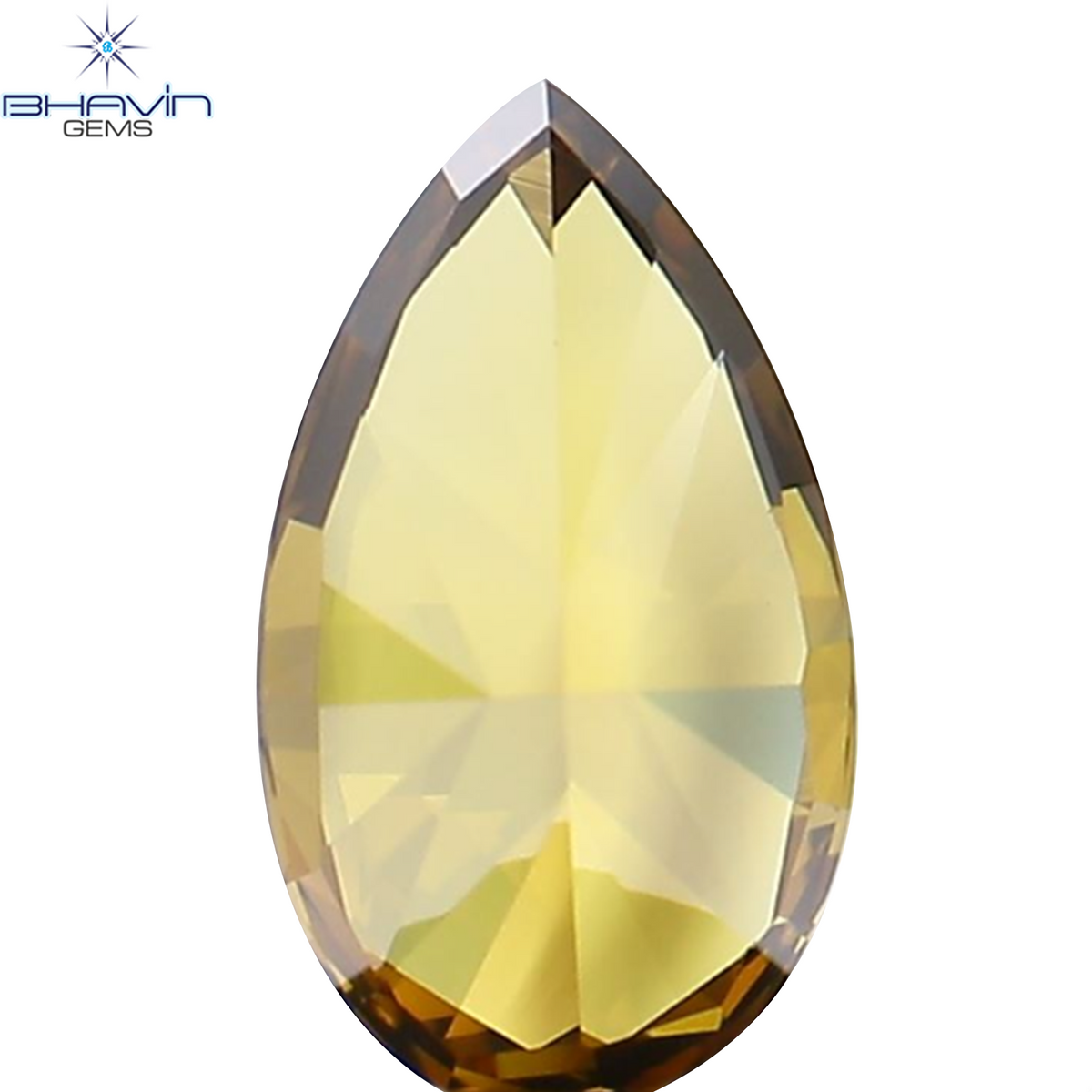 0.08 CT ペアシェイプ ナチュラル ダイヤモンド 強化グリーン カラー VS1 クラリティ (4.05 MM)