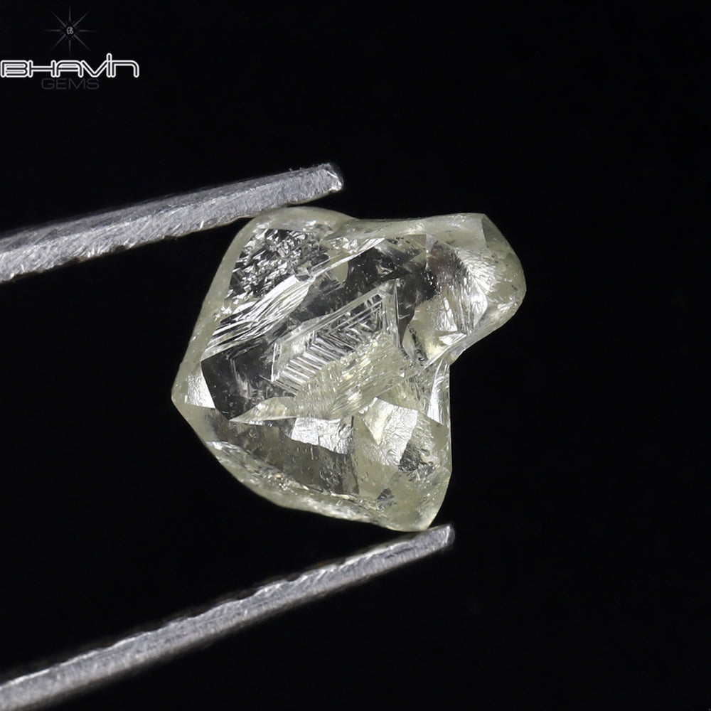 0.73 CT ラフシェイプ ナチュラル ダイヤモンド ホワイト カラー SI1 クラリティ (6.74 MM)