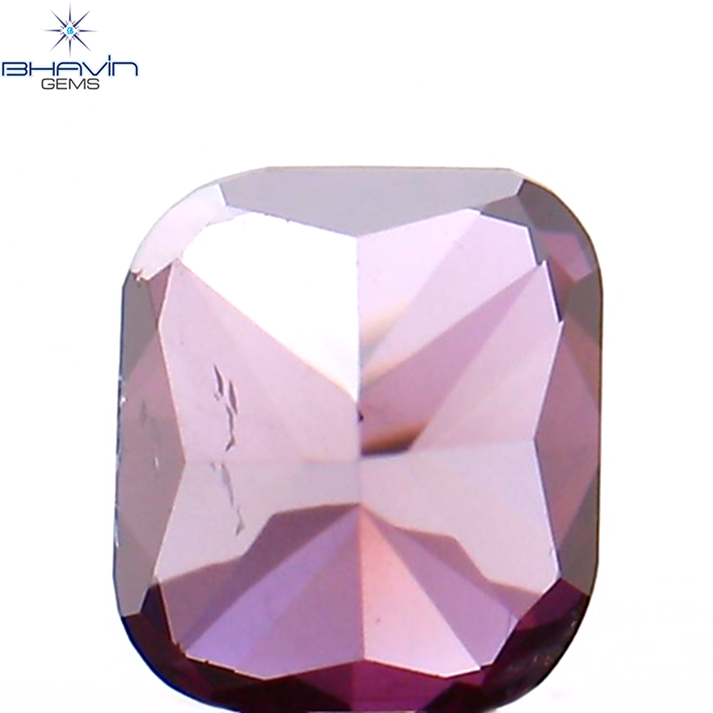 0.23 CT クッション シェイプ ナチュラル ルース ダイヤモンド 強化ピンク色 SI1 クラリティ (3.63 MM)