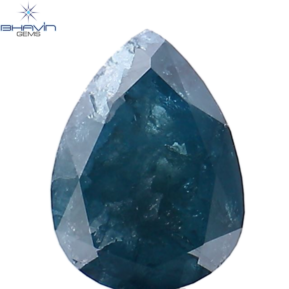 1.20 Pear Shape Natural Diamond Blue Color I3 Clarity (8.30 MM)