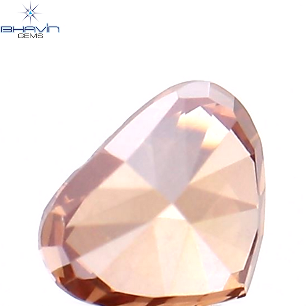 0.22 CT Heart Shape Enhanced Pink Color Natural Loose Diamond VS2 Clarity (3.89 MM)