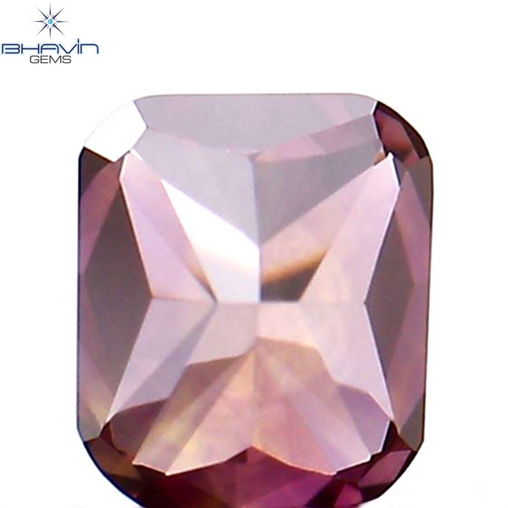 0.22 CT クッション シェイプ ナチュラル ルース ダイヤモンド 強化ピンク色 VS1 クラリティ (3.46 MM)