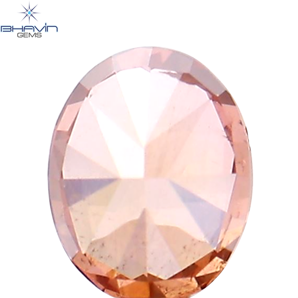 0.18 CT Natural Oval Diamond Enhanced Pink Color Clarity VS2 (3.82 MM)