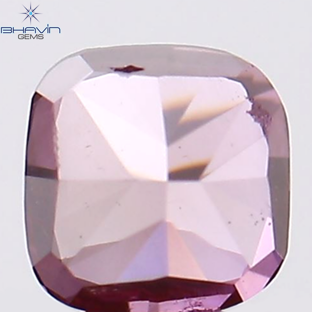 0.30 CT Cushion Shape Natural Loose Diamond Enhanced Pink Color VS2 Clarity (3.50 MM)