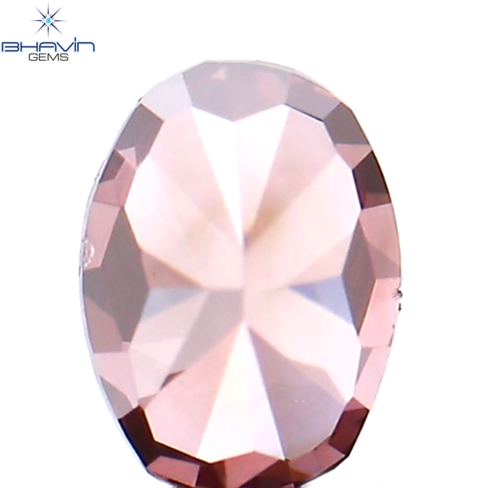 0.21 CT Oval Shape Natural Loose Diamond Pink Color VS2 Clarity (3.98 MM)
