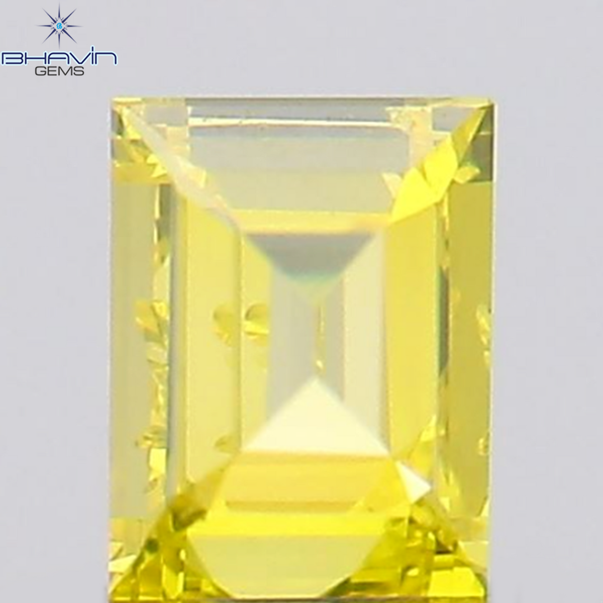 0.14 CT Natural Square Diamond Enhanced Yellow Color Clarity SI1 (2.92 MM)