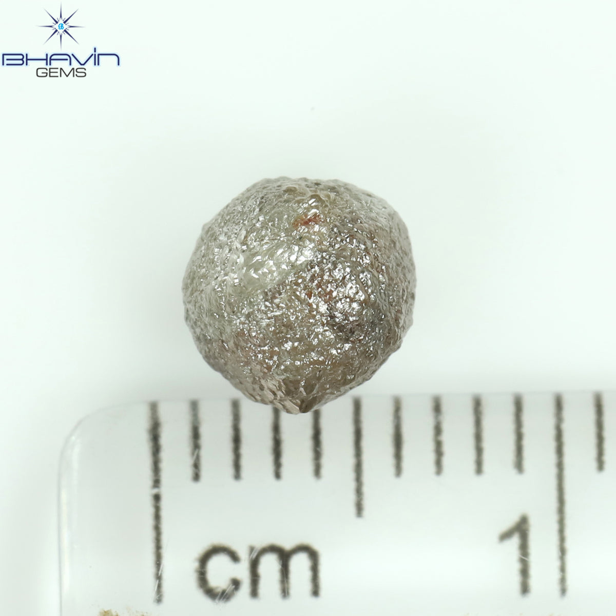 1.60 CT Natural Rough Diamond Salt And Pepper Color Clarity I3 (5.95 MM)