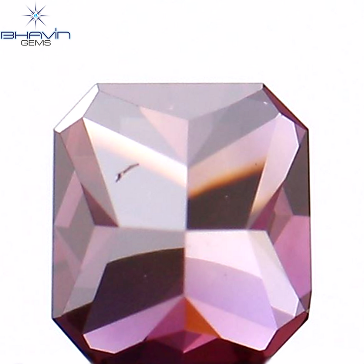 0.27 CT Natural Radiant Diamond Enhanced Pink Color Clarity VS1 (3.68 MM)