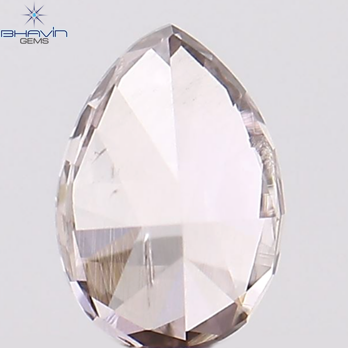 0.12 CT ペアシェイプ ナチュラル ダイヤモンド ピンク色 SI2 クラリティ (3.99 MM)